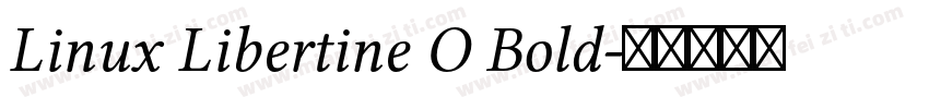 Linux Libertine O Bold字体转换
